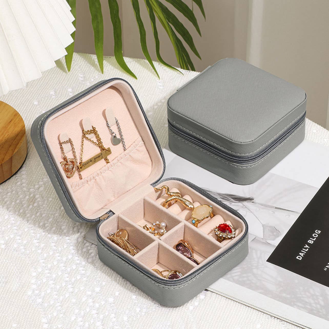 For Keeps Jewelry Box (grey)