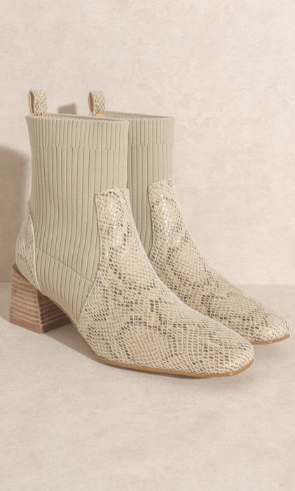 Can't Be Tamed Snake Bootie
