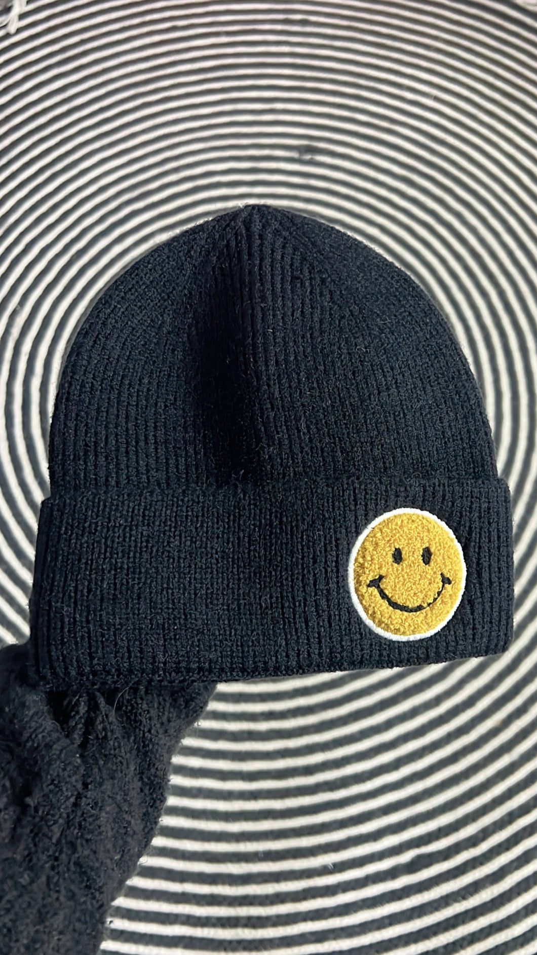 Smiley Patch Beanie