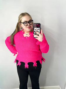 Electric Babe Sweater Pink