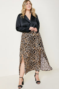 Go Wild Leopard Midi Skirt