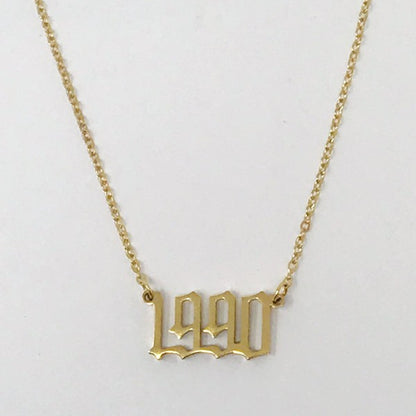Take Me Back Year Necklace