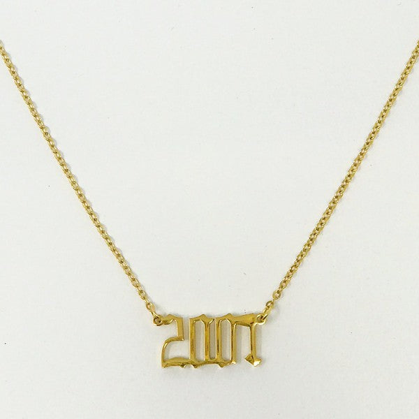Take Me Back Year Necklace