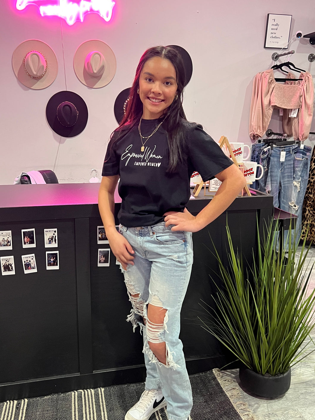 empowered women empower women graphic tee