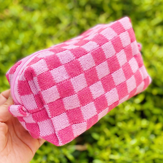 Check Yourself Cosmetic Bag (pink)